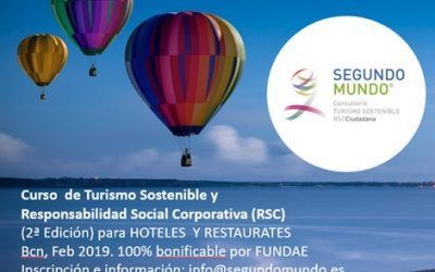 Apúntate al Curso Turismo Sostenible y RSC para Hotel y Restaurante