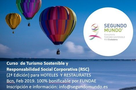 curso turismo sostenible y RSC Segundo Mundo RSCC