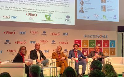 FiturtechYSostenibilidad’20: “La Metamorfosis del Sector Hotelero” mesa de debate moderada por Pili Malagarriga
